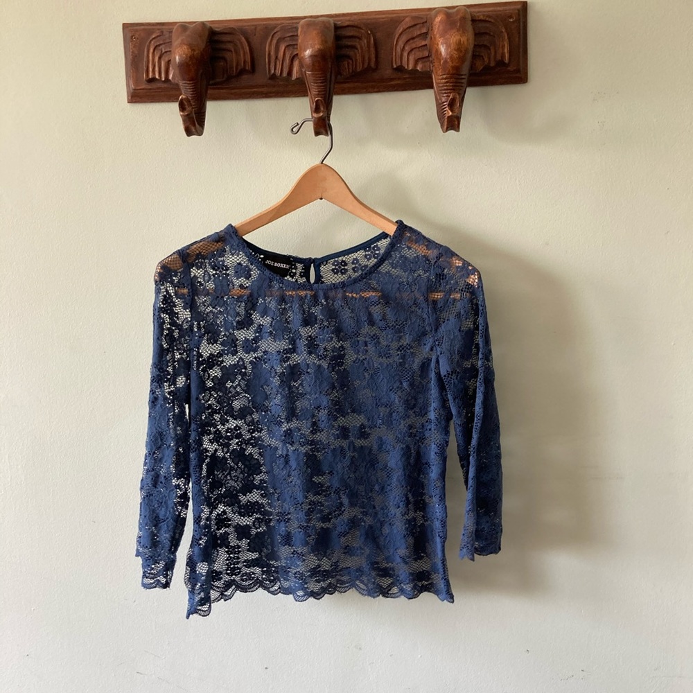 Joe Boxer lace crop top